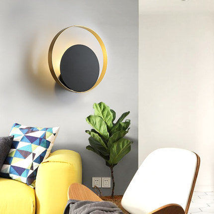 Round Eclipse Shell Wall Lamp