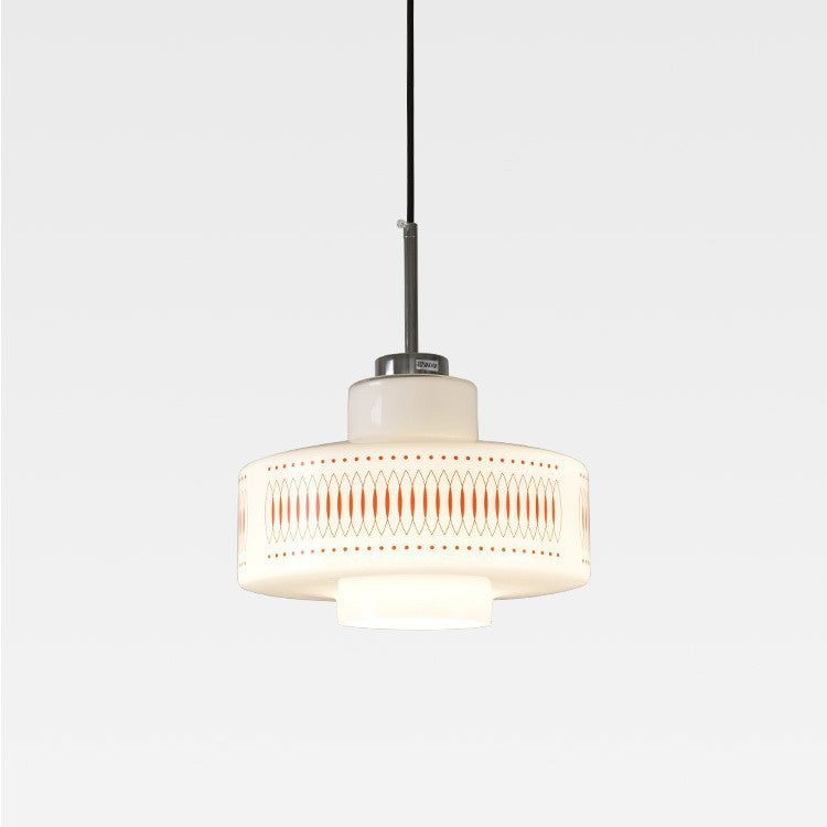 Anna Opal White Glass Pendant Lamp