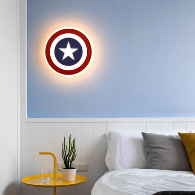 Captain America Shield Wall Lamp