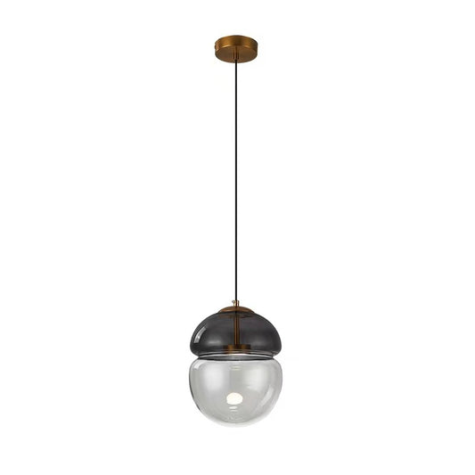 Divided Dual Color Glass Pendant Lamp