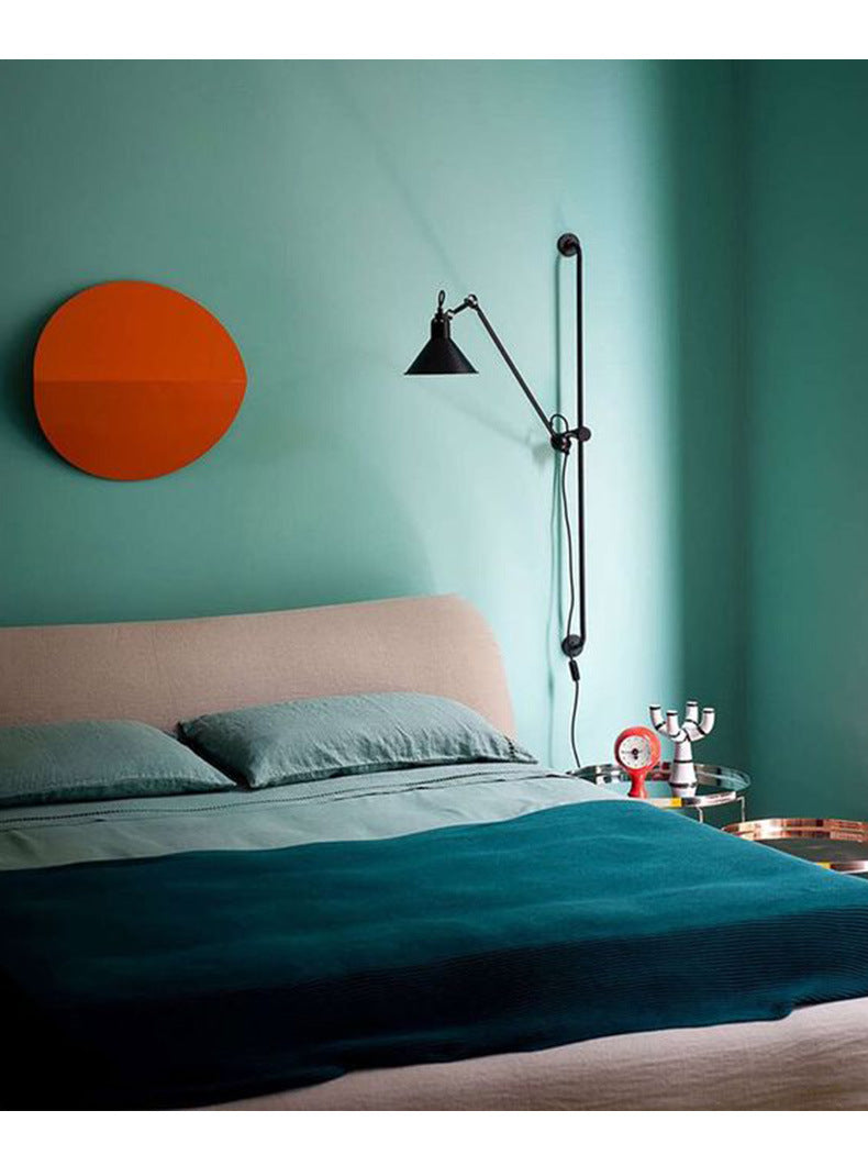 Long Arm Rocker Wall Lamp