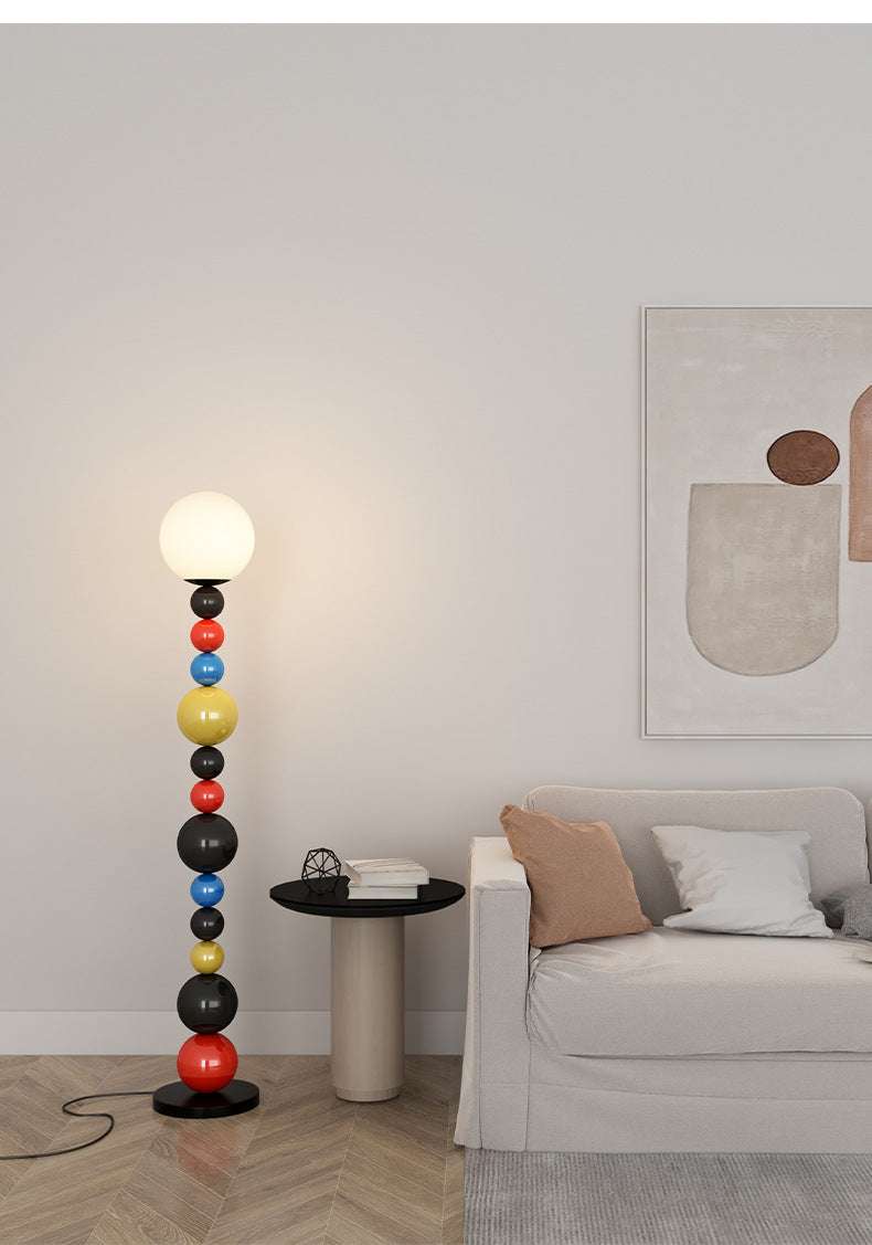Colorful Beaded Floor Lamp