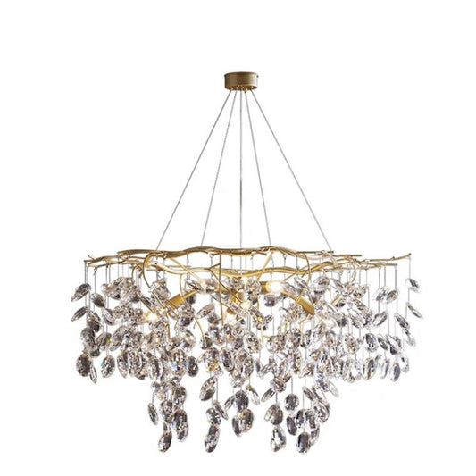 Floral Crystal Chandelier