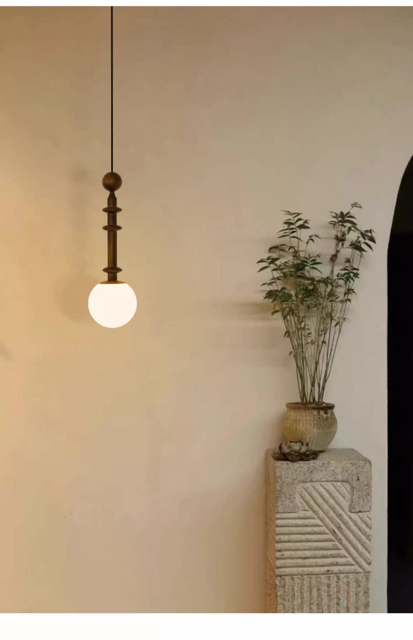 Stark Walnut Pendant Light