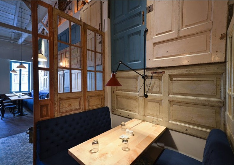 Long Arm Rocker Wall Lamp