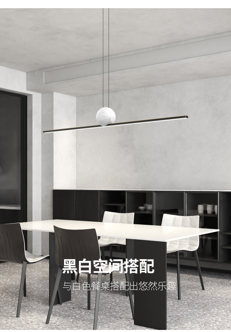 Marble Linear Pendant Light