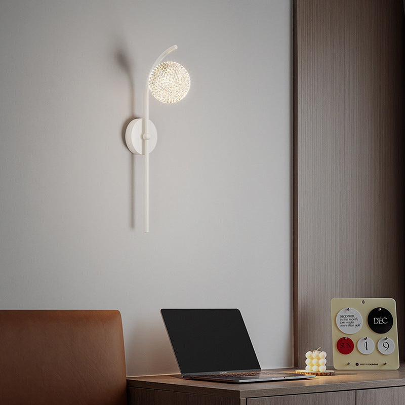 Soff Crystal Flower Bulb Wall Lamp