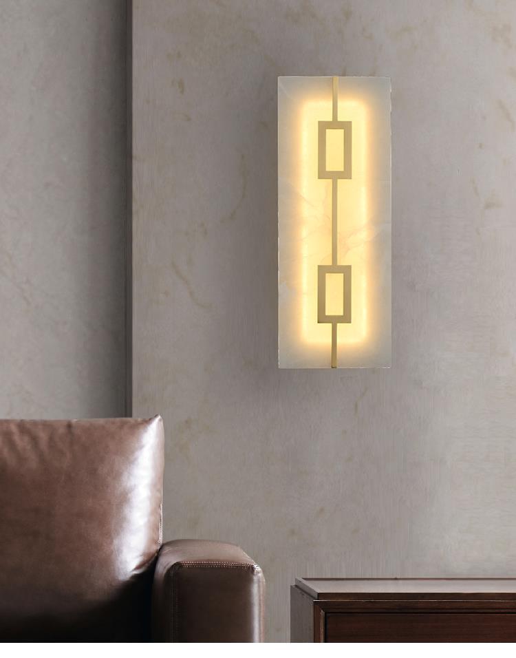 Square Marble Wall Lamp
