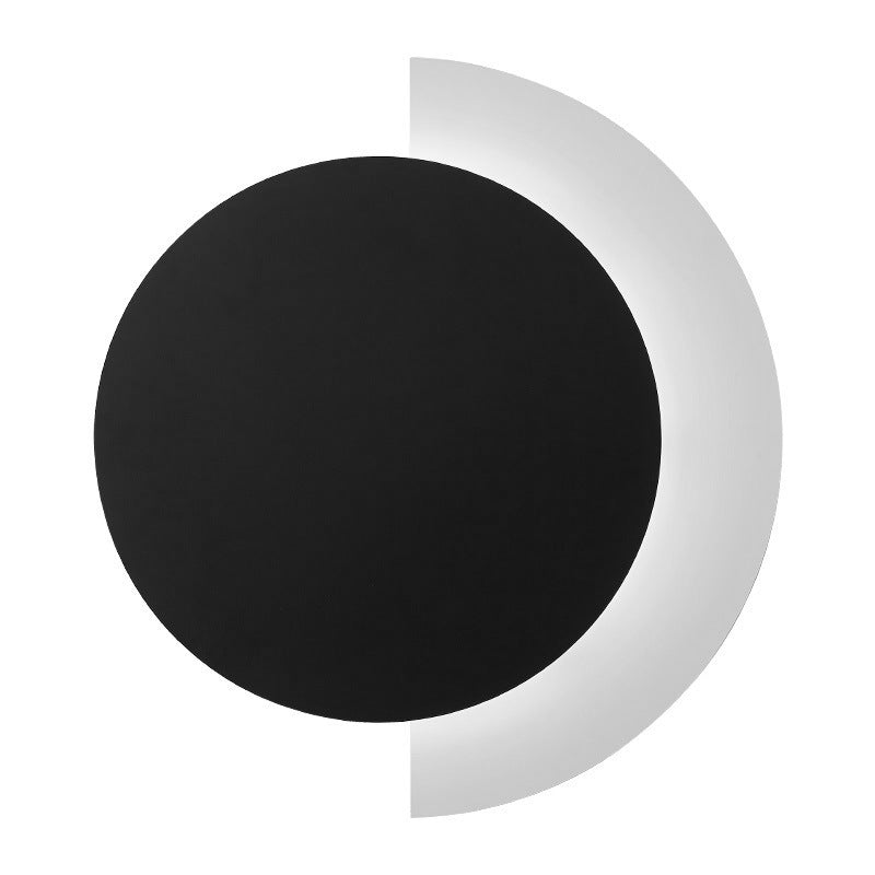 Round Abstract Moon Wall Lamp