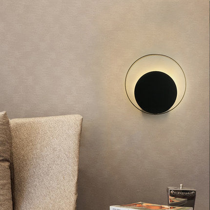 Round Eclipse Shell Wall Lamp