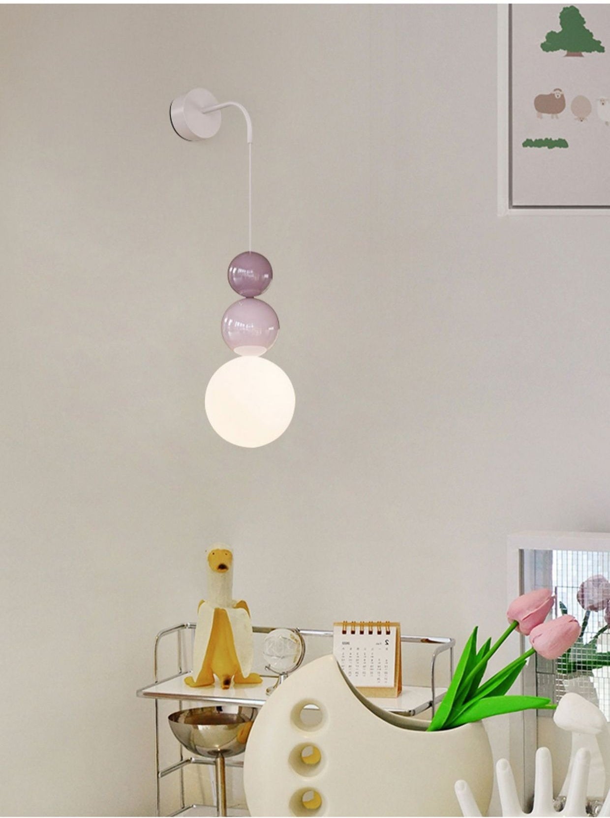 Keli Tricolor Ball Wall Lamp
