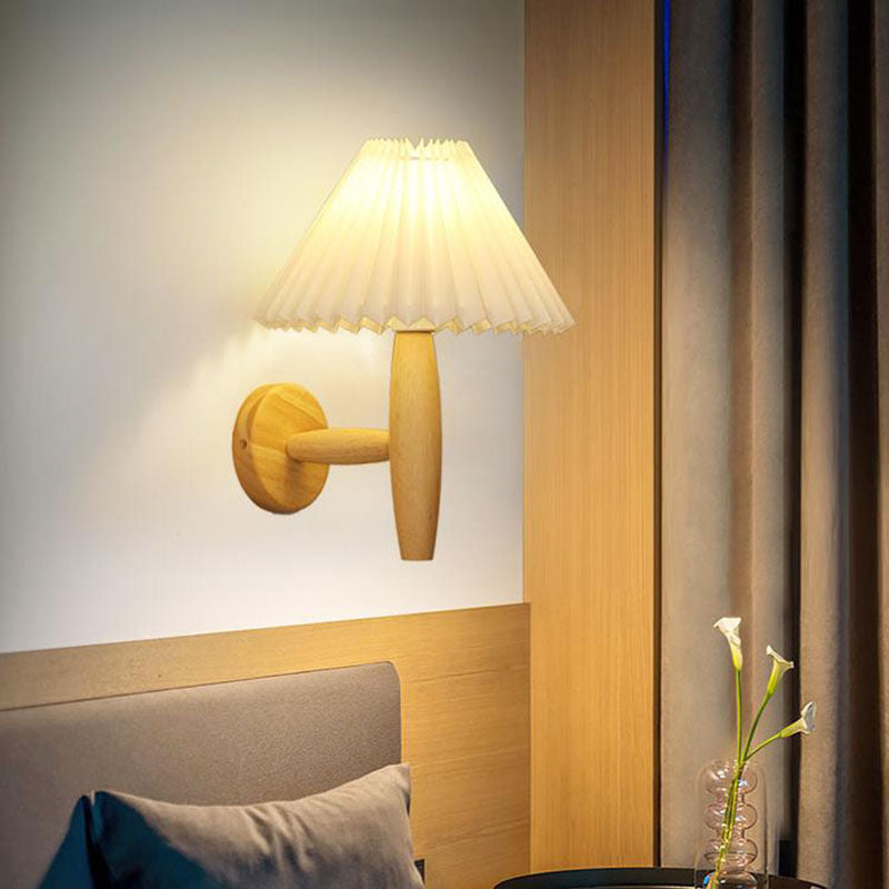 Pleated Mushroom Wall Lamp