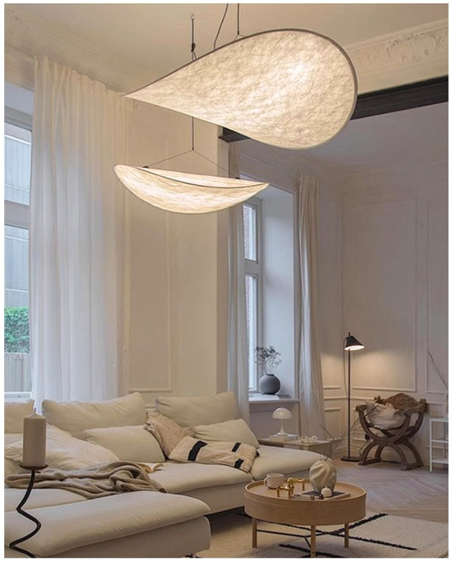 Tense Tyvek Suspension Pendant Lamp