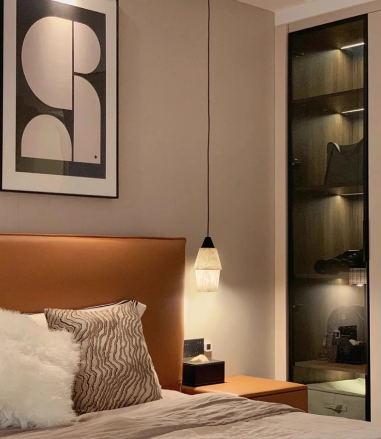 Ako Brass Marble Pendant Light