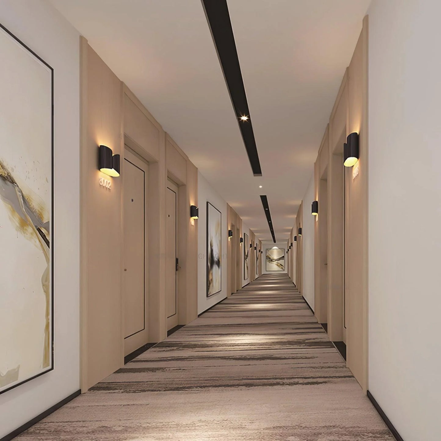 H Folding Paper Box Wall Lamp