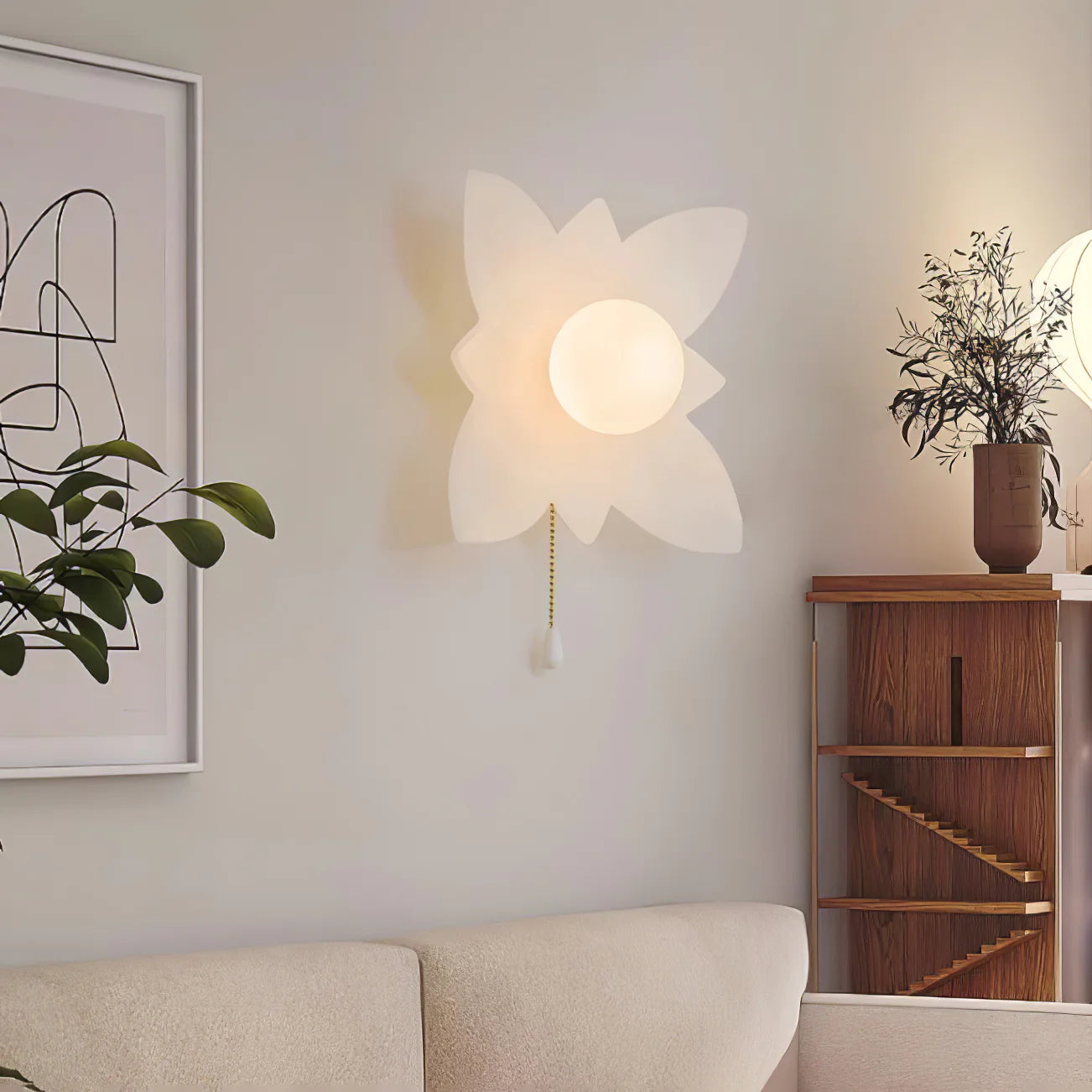 Three-Color Flower Wall Lamp