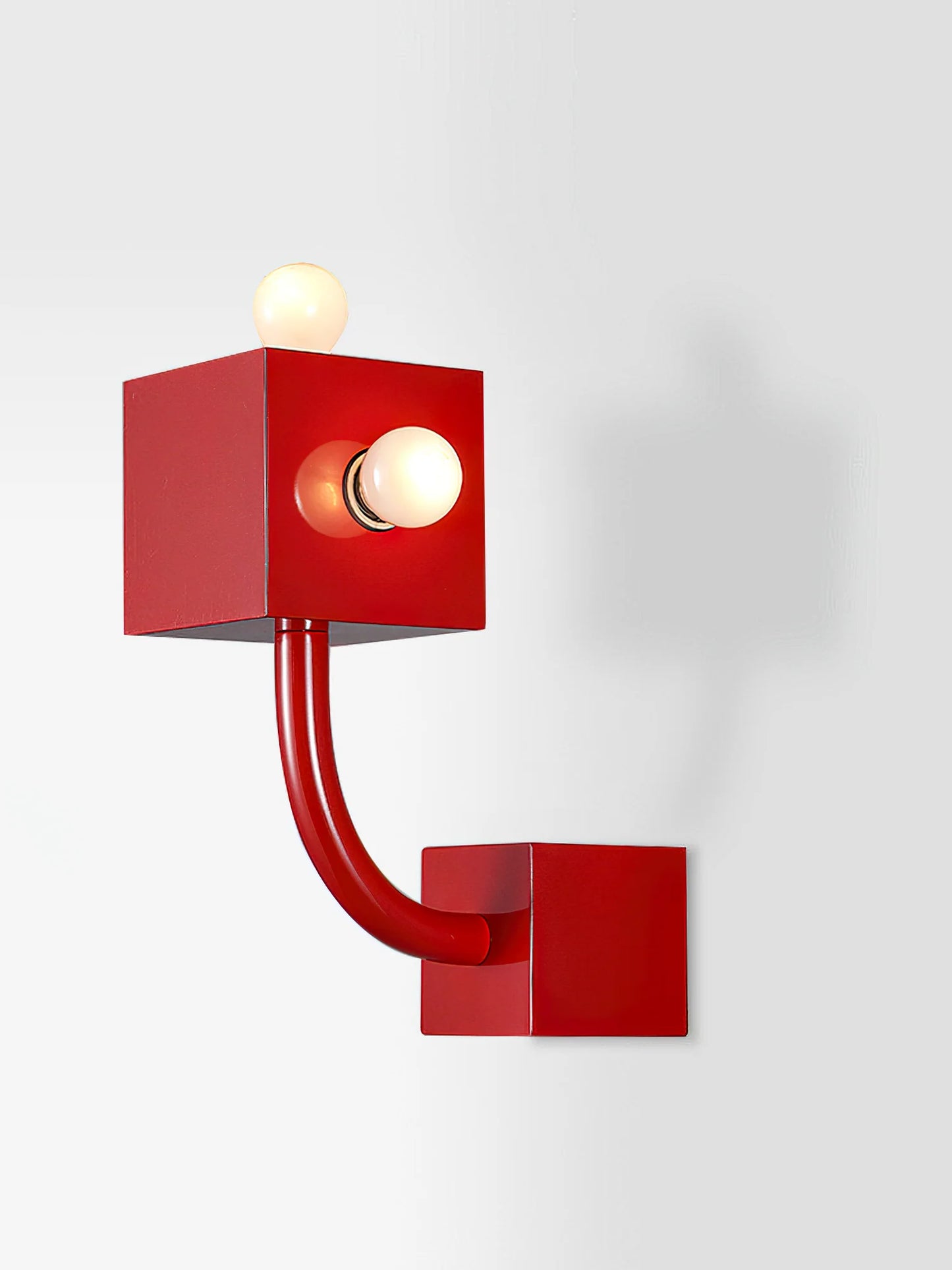 Red Block Wall Lamp