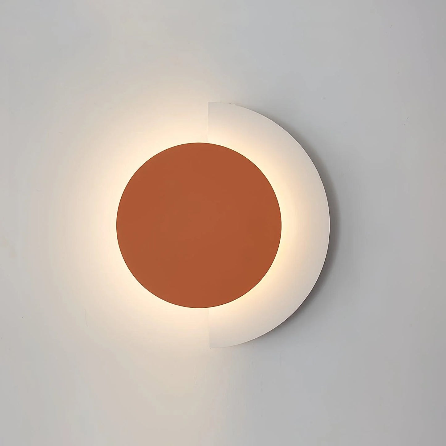 Round Abstract Moon Wall Lamp