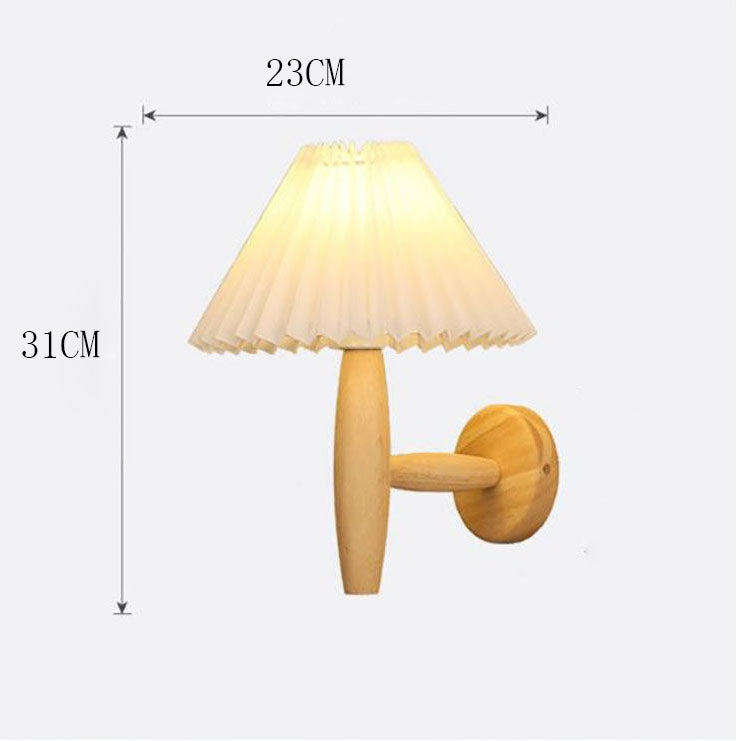 Pleated Mushroom Wall Lamp