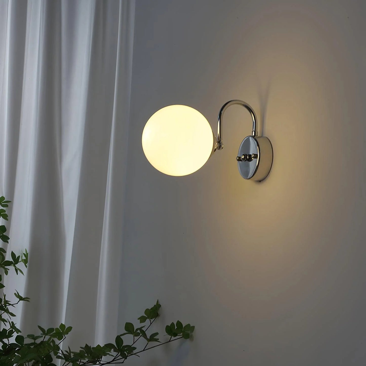 NB Color Glass Bulb Wall Lamp