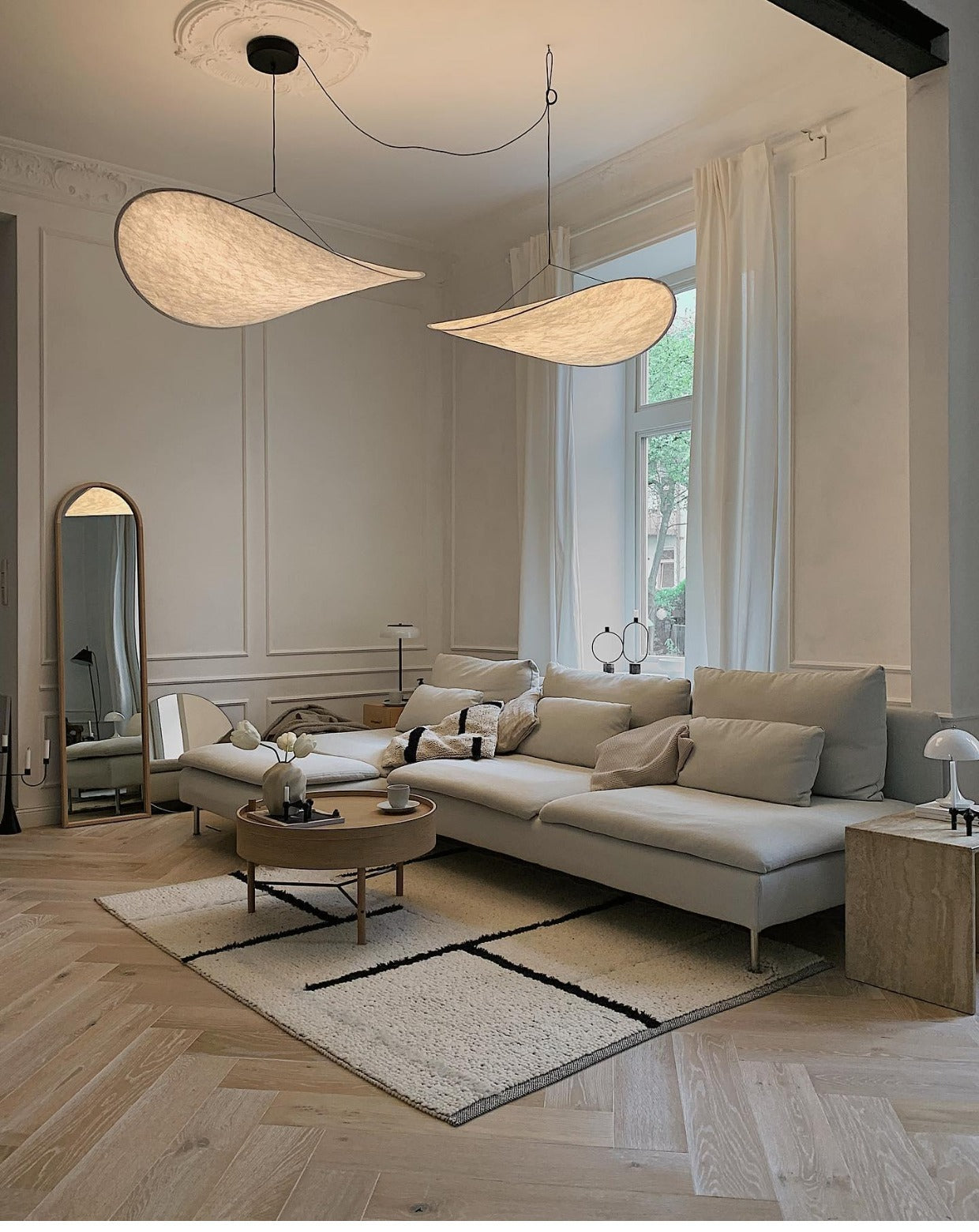 Tense Tyvek Suspension Pendant Lamp