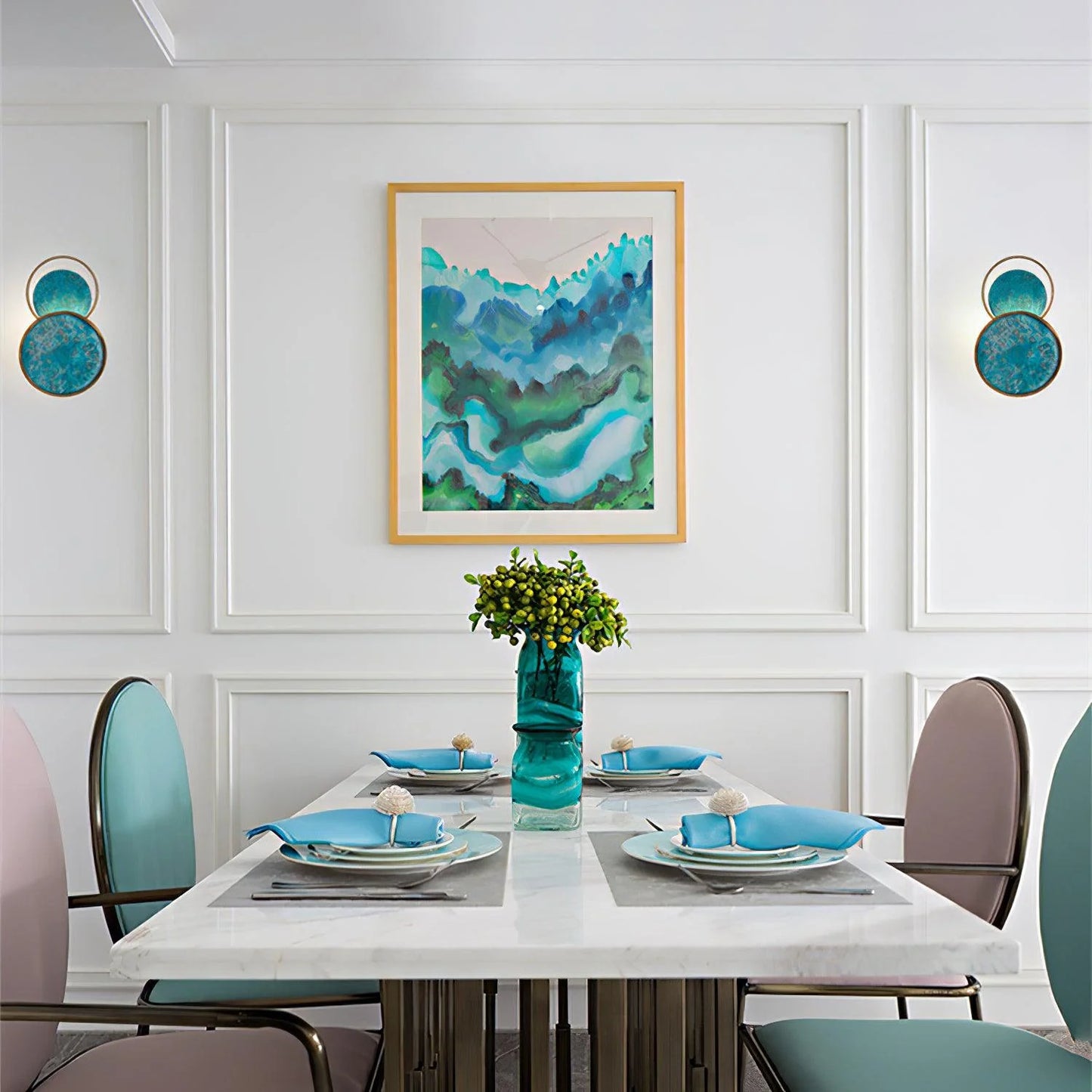 Seawater Quicksand Blue Wall Lamp
