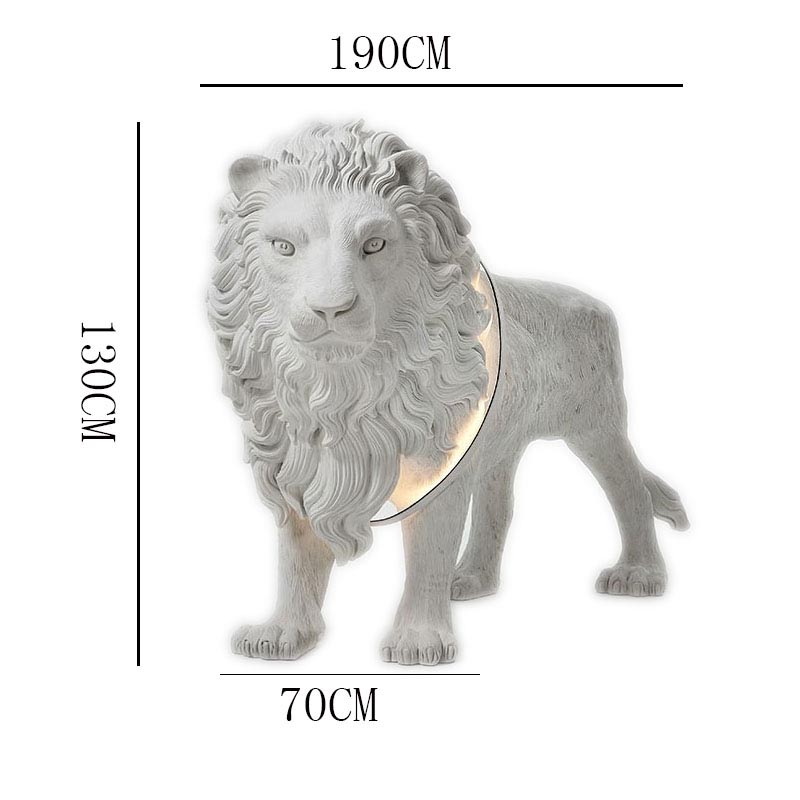 Decorative Art Lion LED Floor Lamp