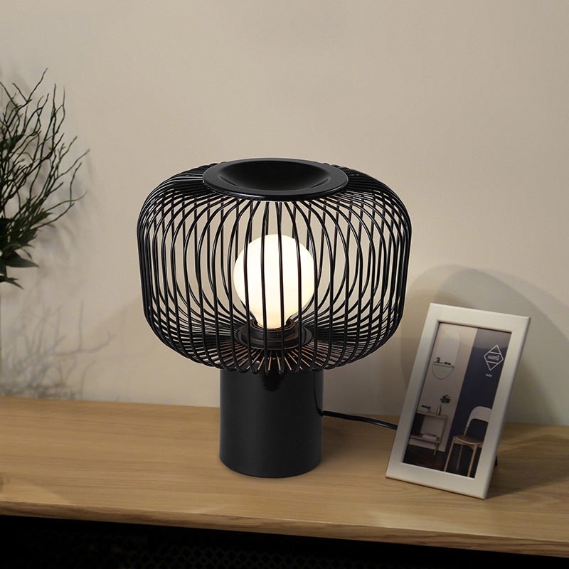Cage Table Lamp Black