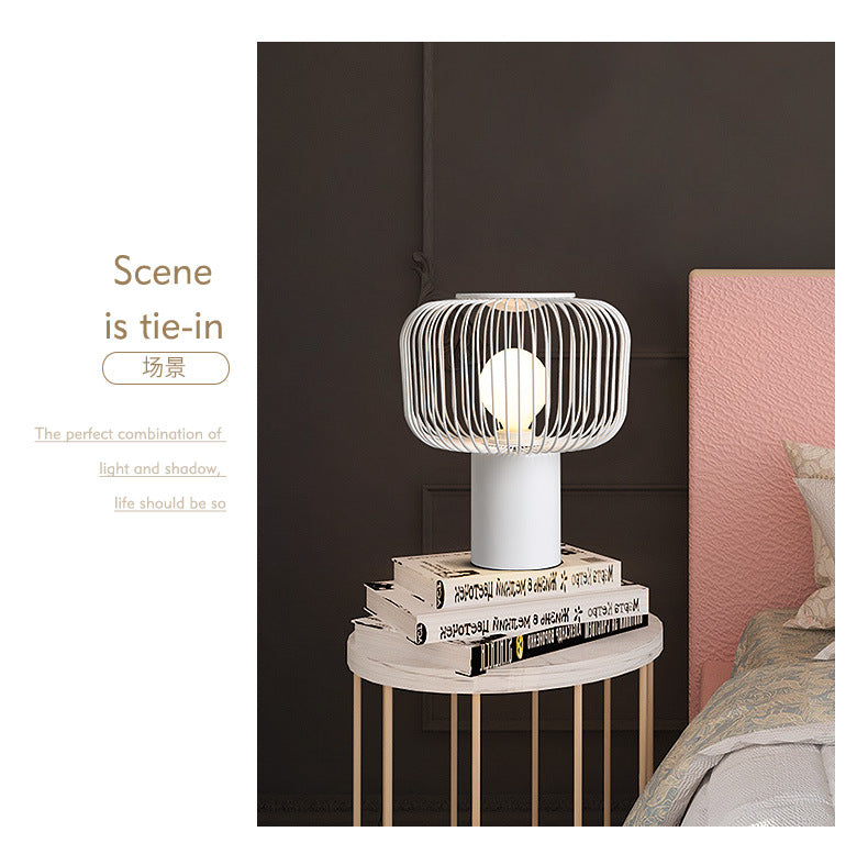 Cage Table Lamp Black