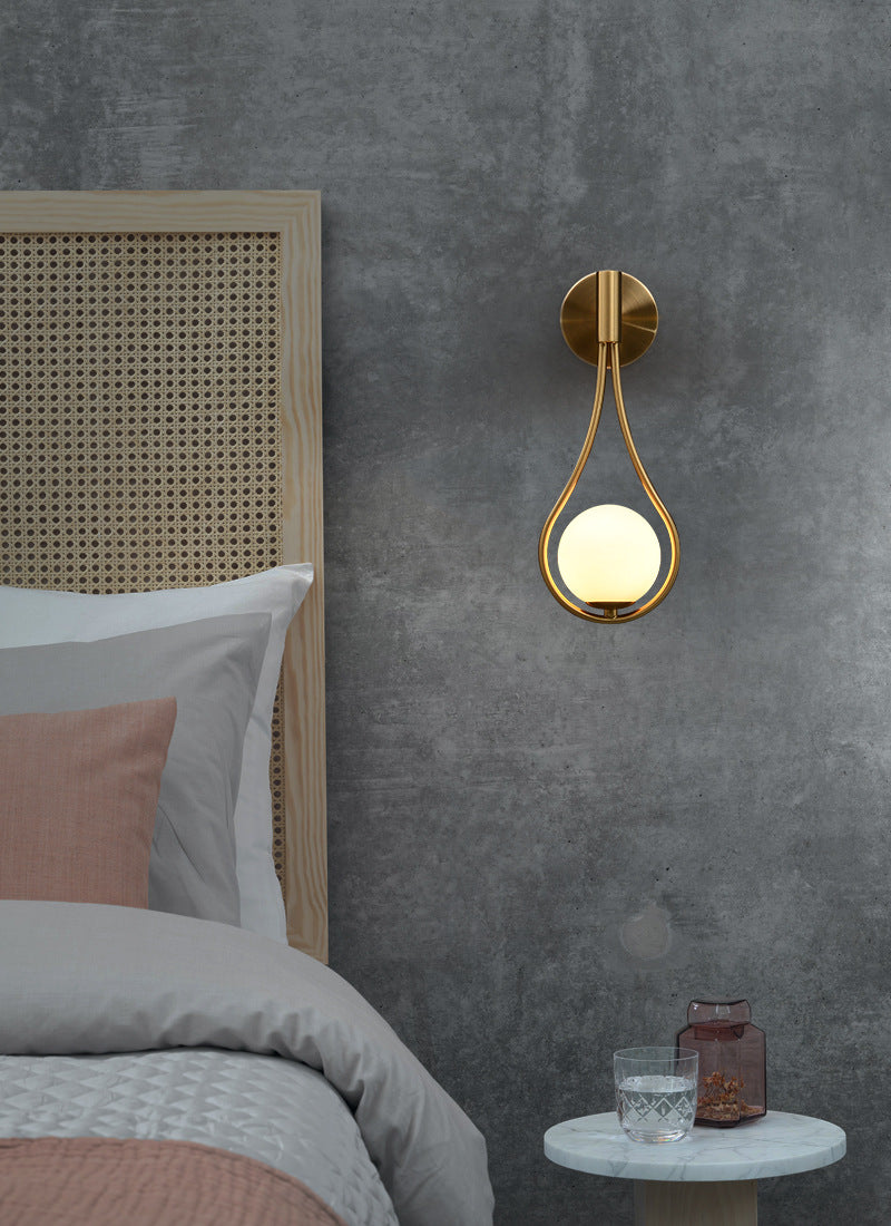 Light Luxury Brass Wall Lamp