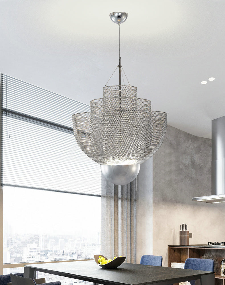 Metal Meshmatics chandelier