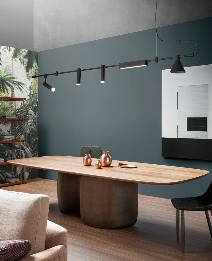 Horizontal LED Linear Light Pendant for Kitchen Island, Office