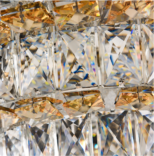 round crystal ceiling light