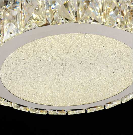 round crystal ceiling light