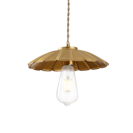 Vintage Pleated Pendant Lamp