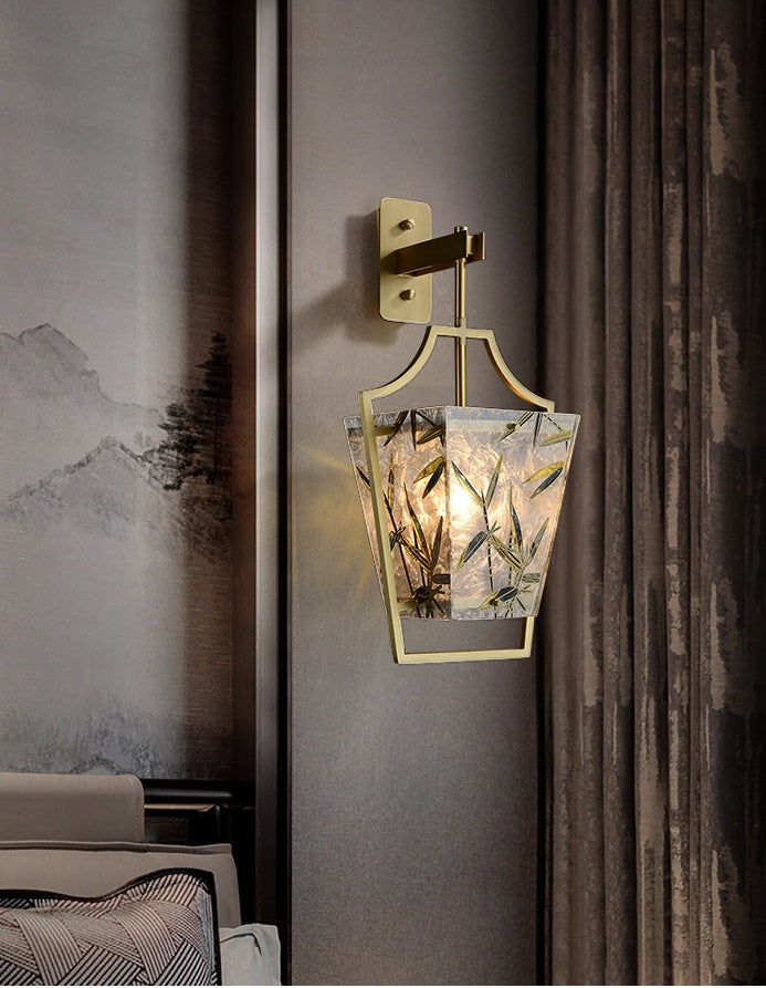 Square Enamelled Wall Lamp