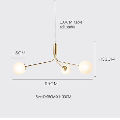 glass ball chandelier