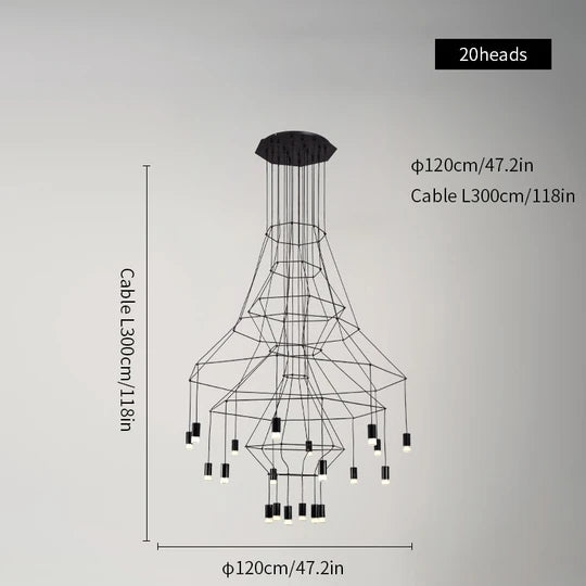 Wireflow LED Chandelier