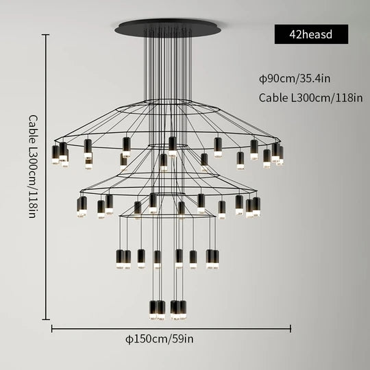 Wireflow LED Chandelier