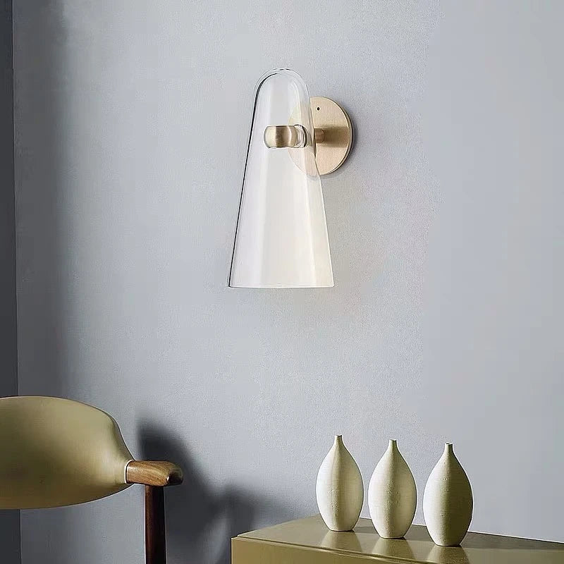 Transparent Conical Wall Lamp