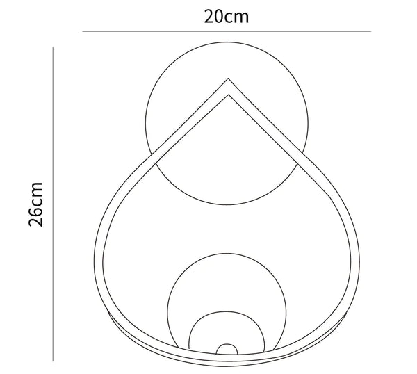 Love Water Drop Wall Lamp