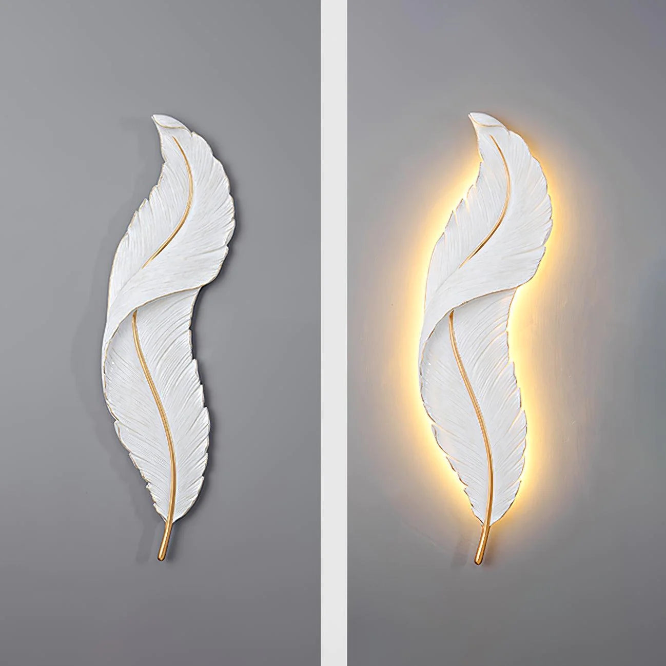 Light Luxury Feather Wall Lamp