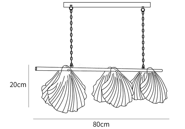 Krystal Shell Pendant Lamp