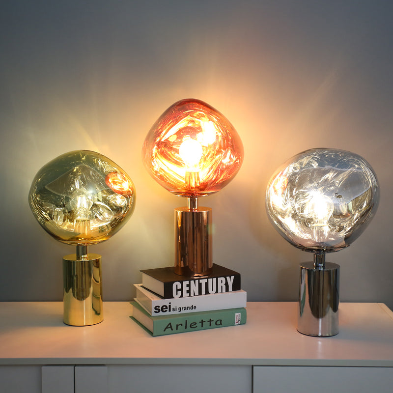 Melt glass table lamp