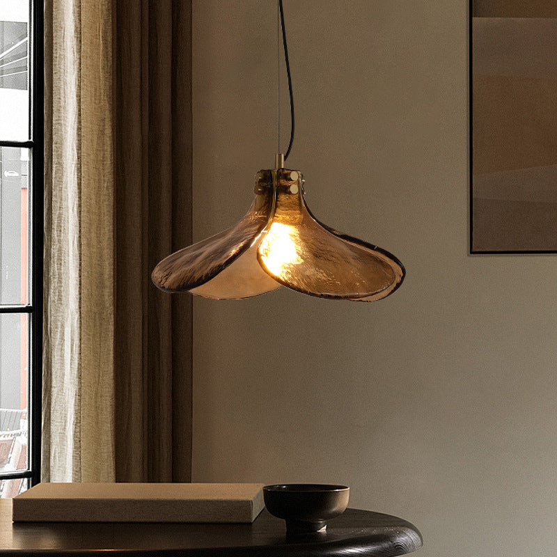 Handmade Glass Clover Pendant Lamp