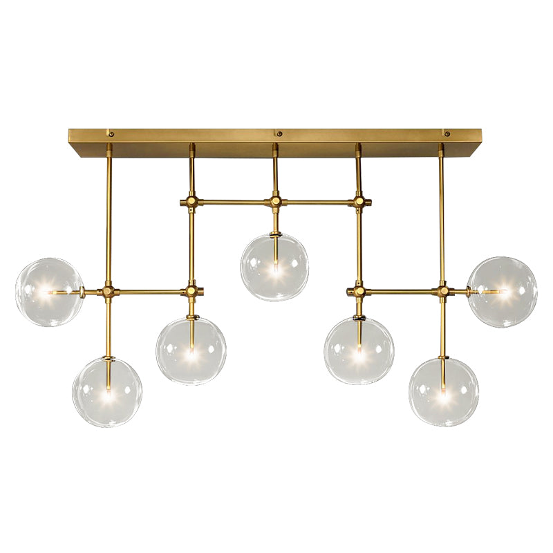 GLASS GLOBE MOBILE CHANDELIER