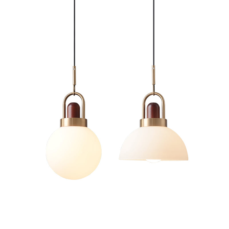 Arc globe pendant light