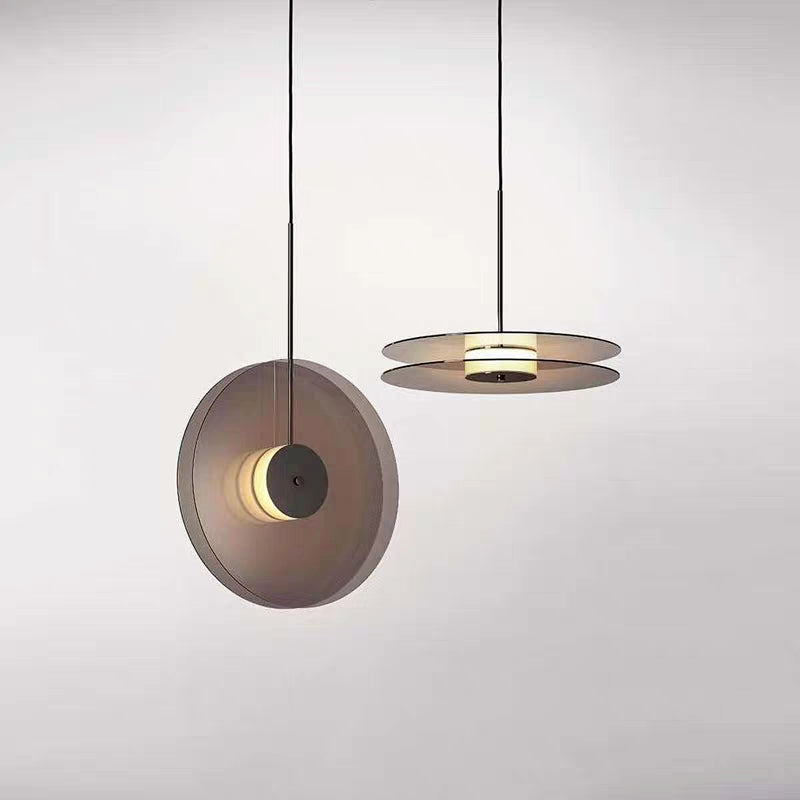 Tea Colored LED Glass Pendant Light