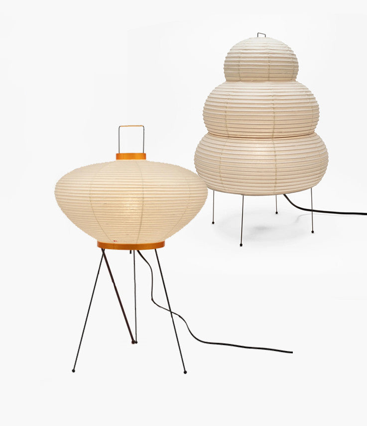 White Rice Paper Table Lamp