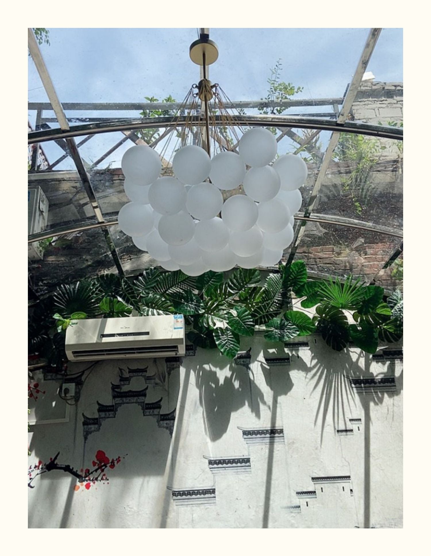 Cloud Glass Chandelier for kitchen table
